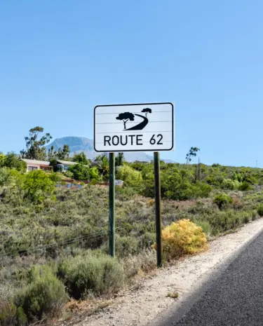 Route 62 Schild Südafrika