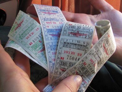 Busticket in Thailand