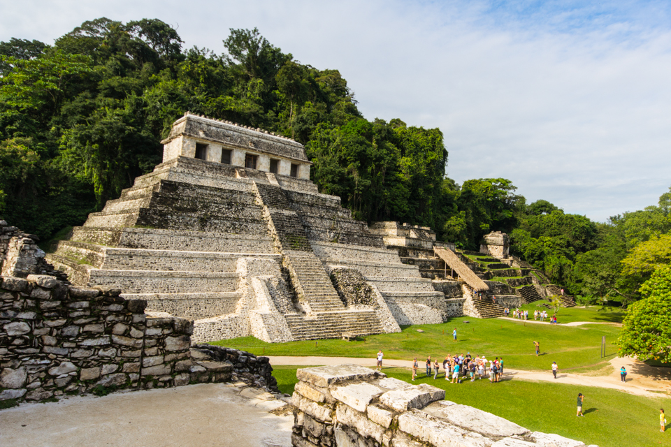 Palenque Mexiko Mayaruinen Templo de las inscripciones