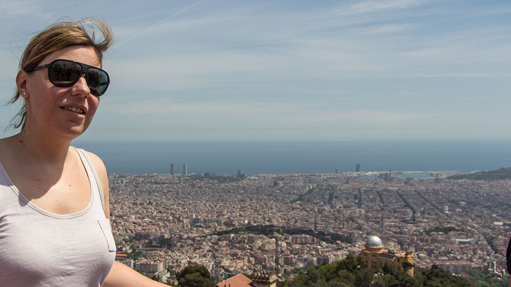 Ich auf dem Tibidabo in Barcelona