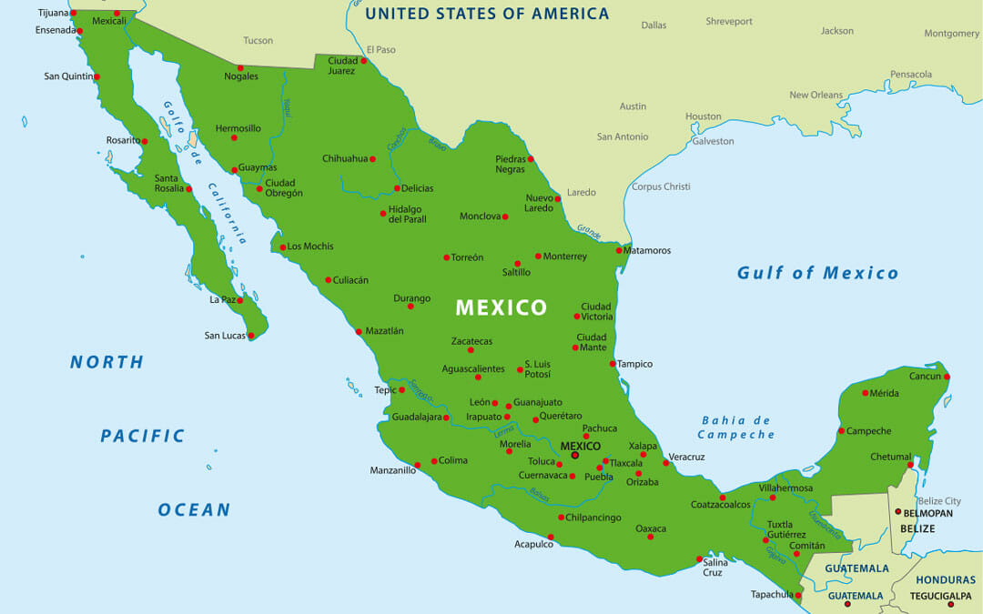Mexiko Reisetipps Landkarte