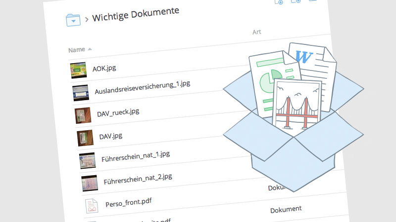 Dropbox Dokumente speichern