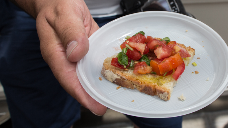 Bruscetta al pomodoro Testaccio Market