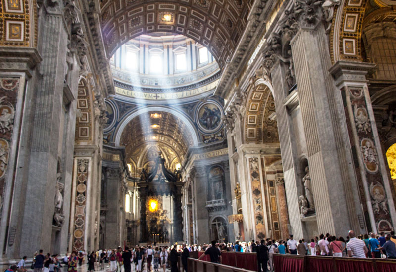 Beste Reisezeit für Rom Petersdom Sehenswürdigkeit