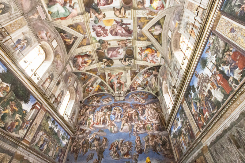 Sixtinische Kapelle Michelangelo Decke Vatikanische Museen