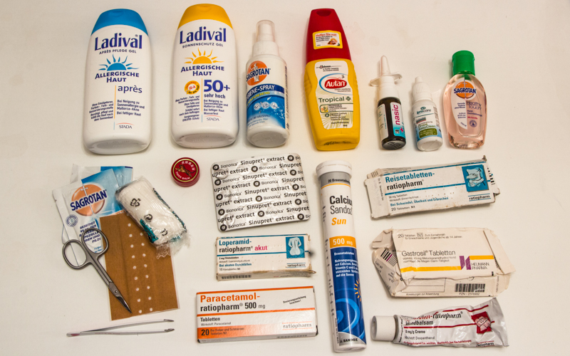 Das ist meine aktuelle Reiseapotheke