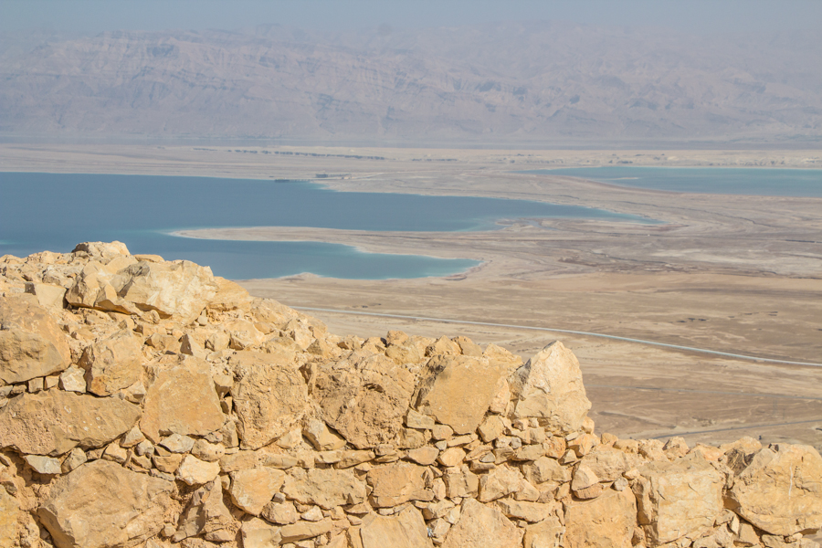 Masada Aussicht aufs Tote Meer