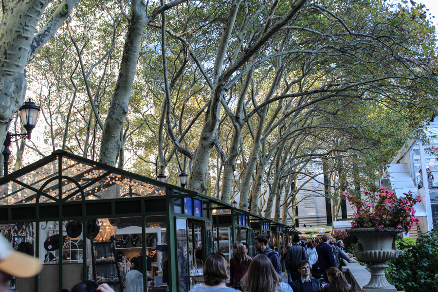 New York Sehenswürdigkeiten Bryant Park im Winter
