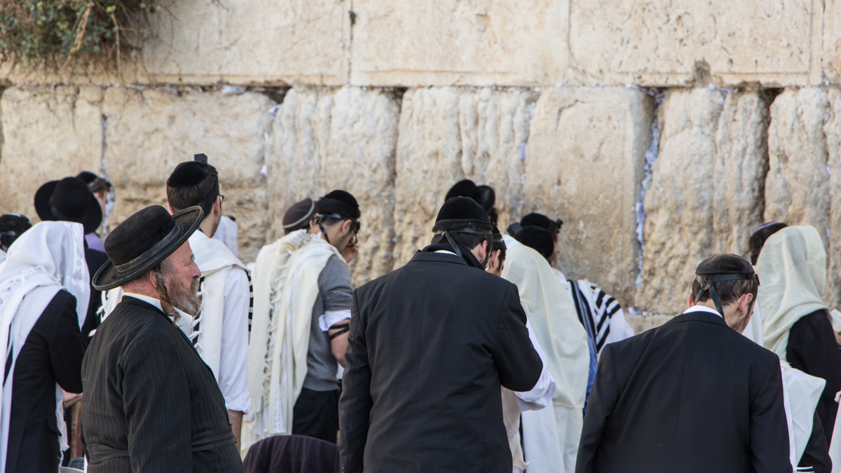 Jerusalem Klagemauer Männer