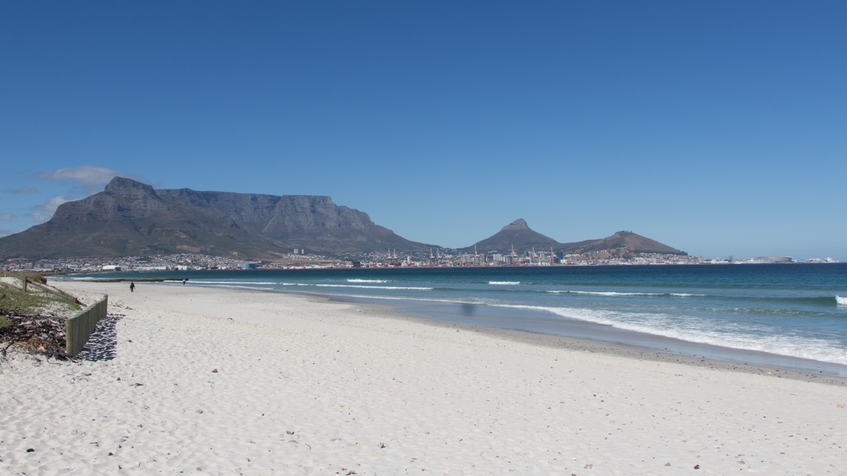 Bloubergstrand Tafelberg Kapstadt