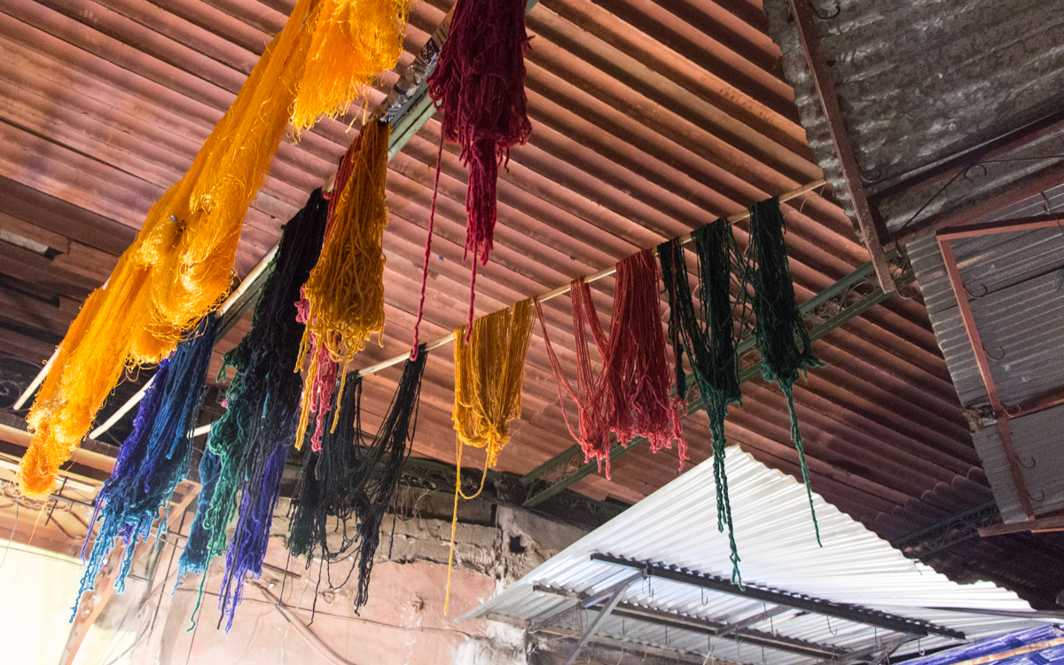 Souk der Färber Marrakesch