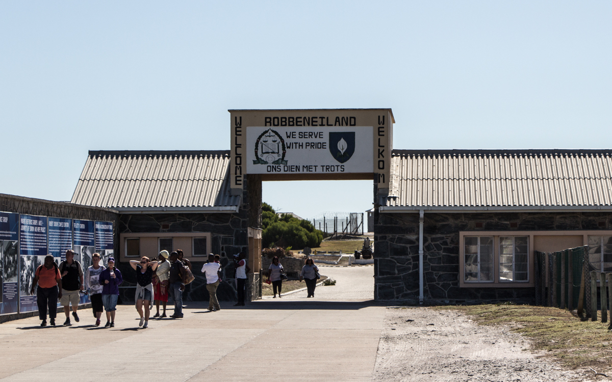 Eingang von Robben Island in Kapstadt