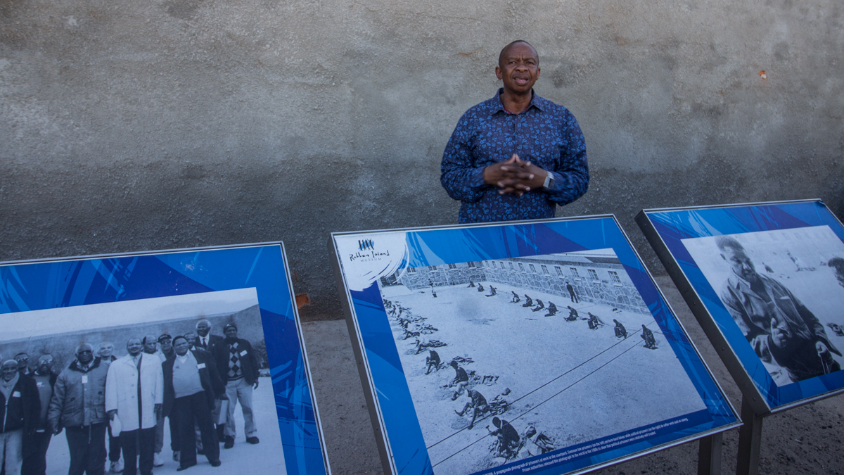 Robben Island Tour im Innenhof Ausstellung