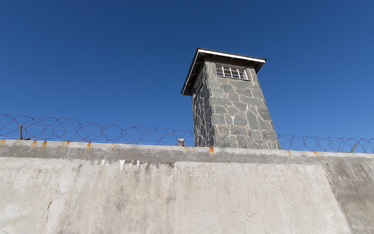 Robben Island Tour: Wachturm am Gefängnis