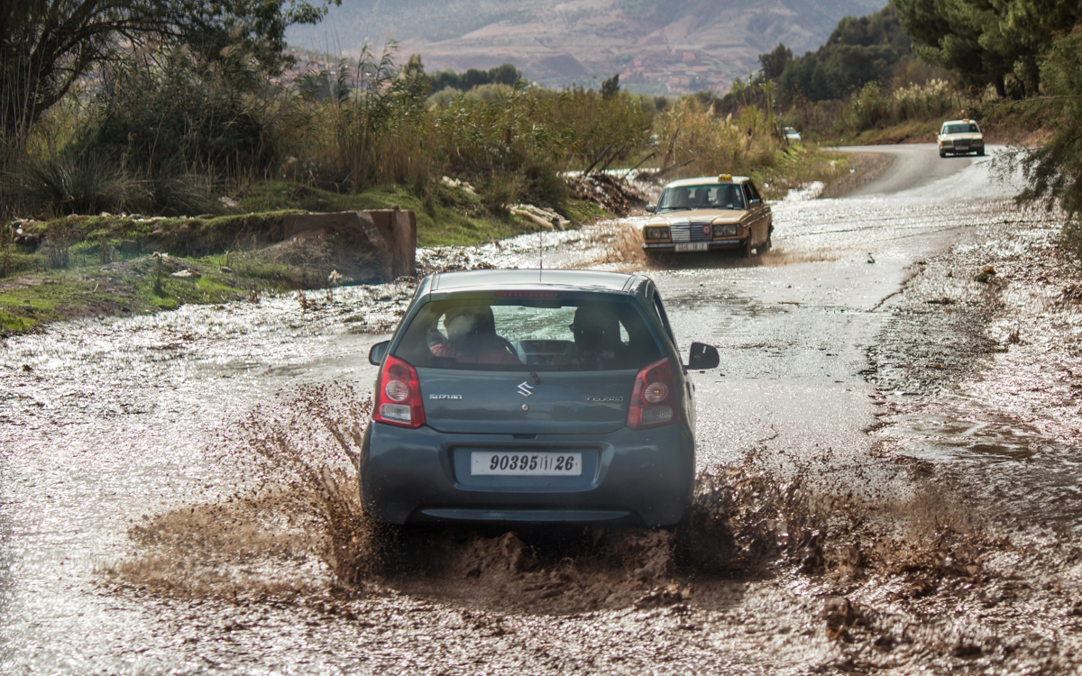 Regen im Atlasgebirge