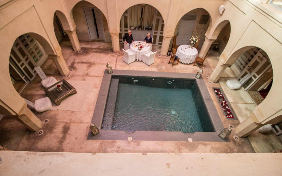 Marrakesch Riad Analeya Innehof Pool
