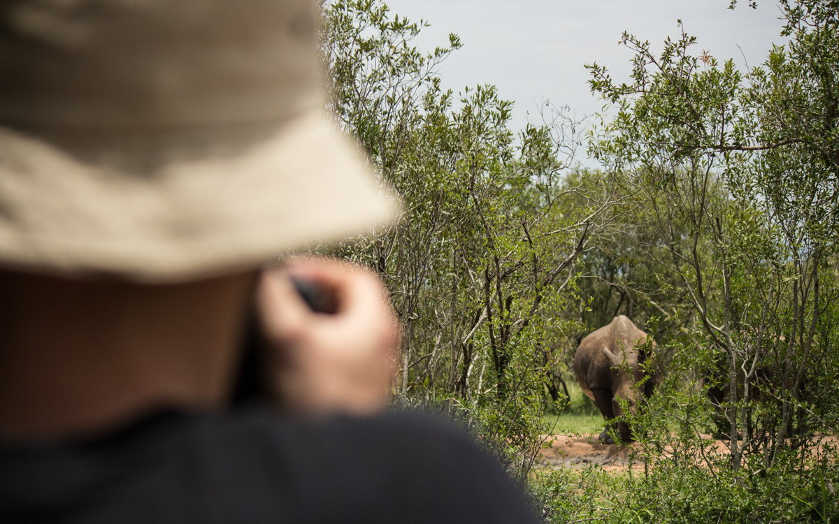 Swasiland Bush Walk Nashörner