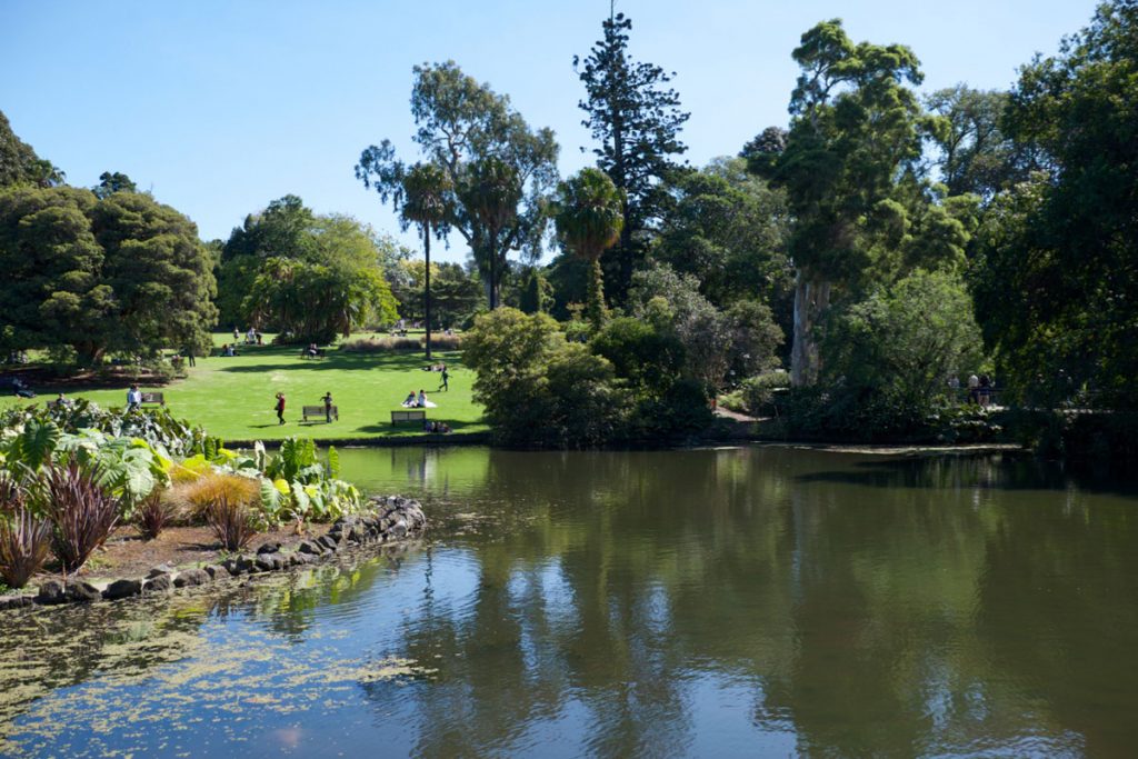 Entspannung in den Royal Botanic Gardens Melbourne