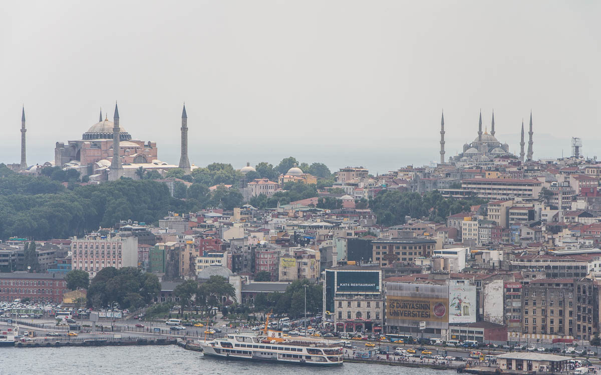 Istanbul Galataturm Ausblick Sultanahmet