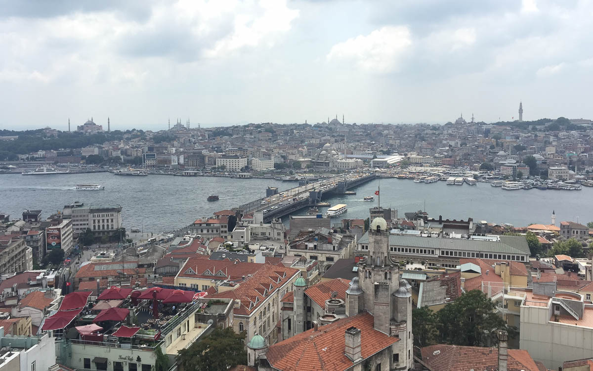Istanbul Sehenswürdigkeiten Ausblick Galata Turm