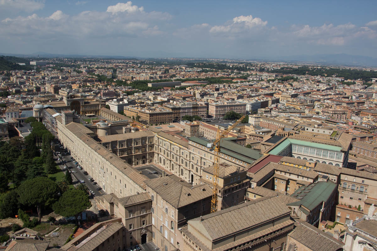 Ausblick Petersdom Vatikan Museum