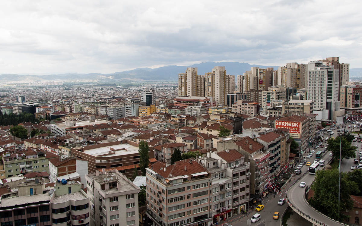 Bursa Ausblick Stadt