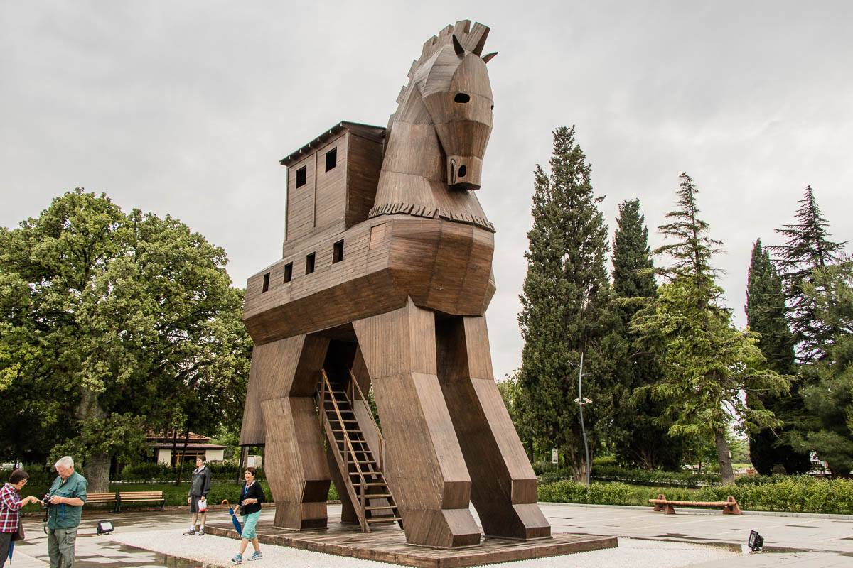 Trojanisches Pferd in Troja