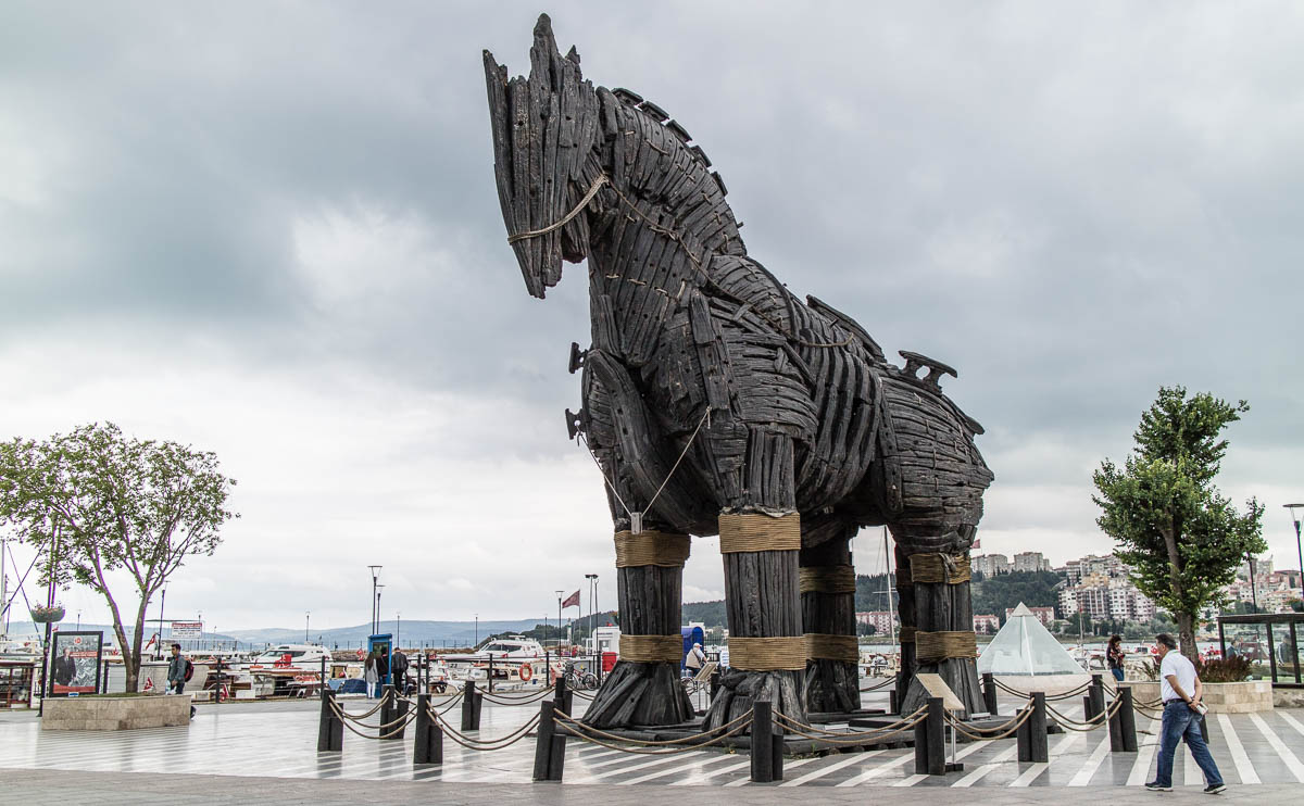Canakkale Sehenswürdigkeit Pferd Troja Film