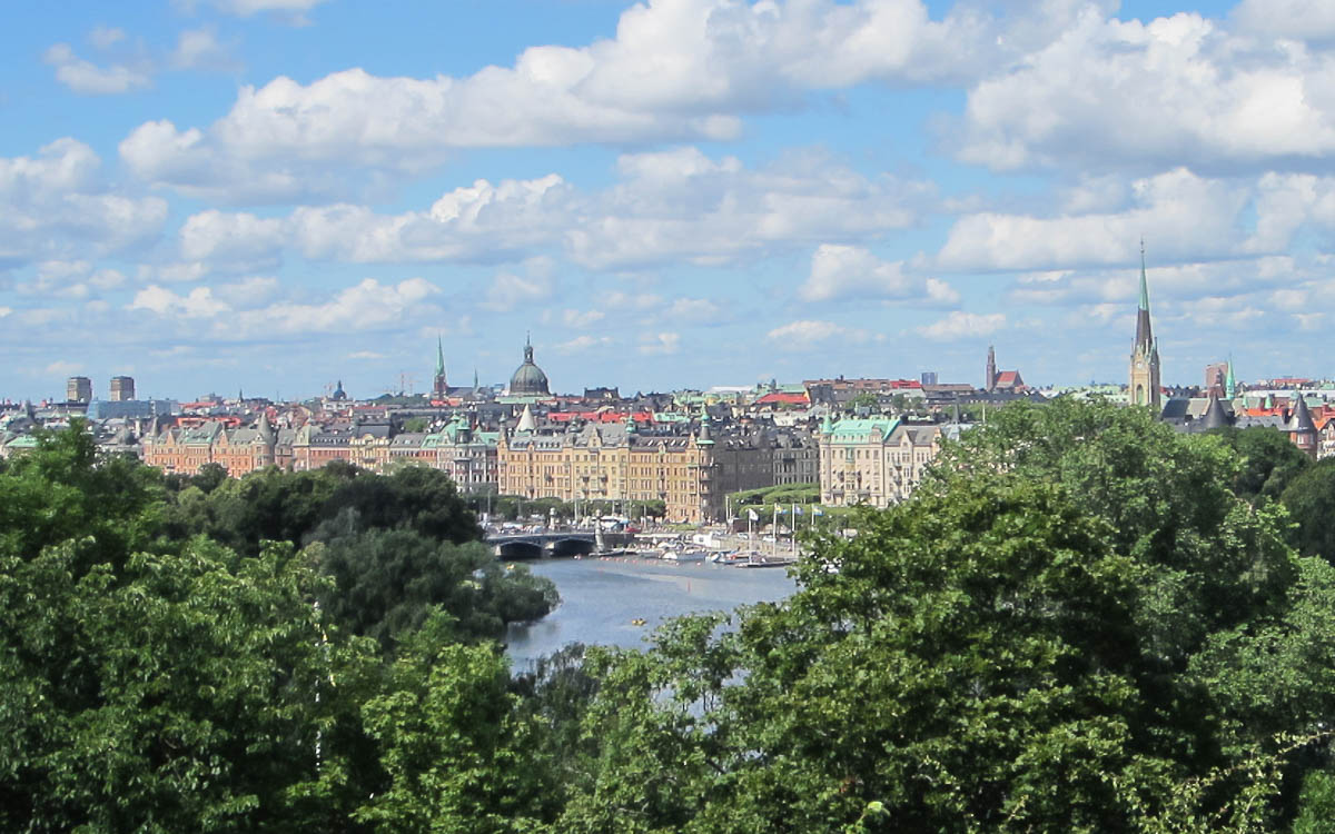 Aussicht vom Skansen Freilichtmuseum Stockholm