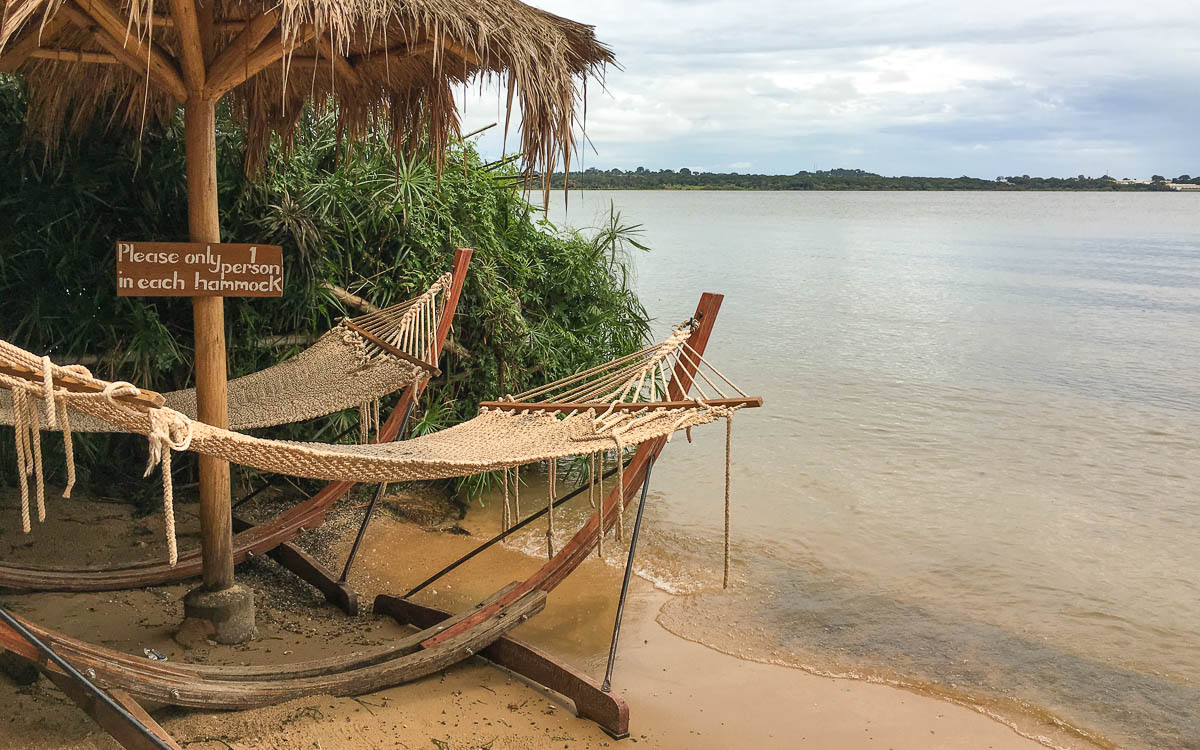 entebbe hängematten am Viktoriasee