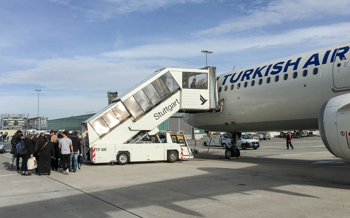 Turkish Airlines Flug in Stuttgart