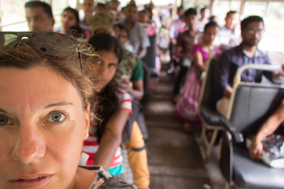 Bus fahren in Sri Lanka