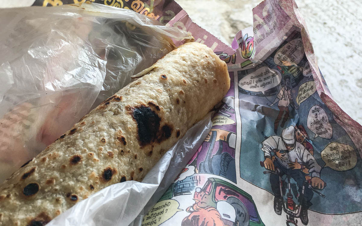 Gefüllte Roti Sri Lanka