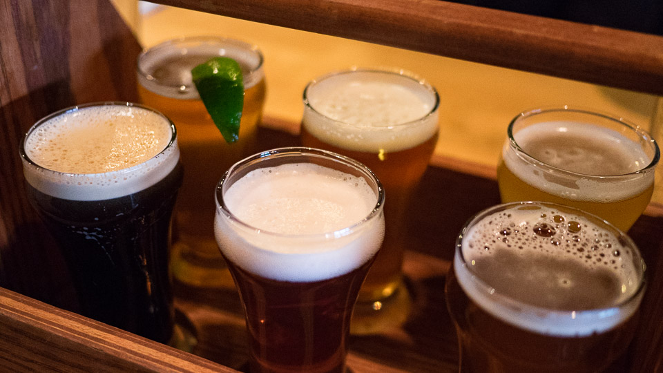Bierprobe in der Jasper Brewing Company