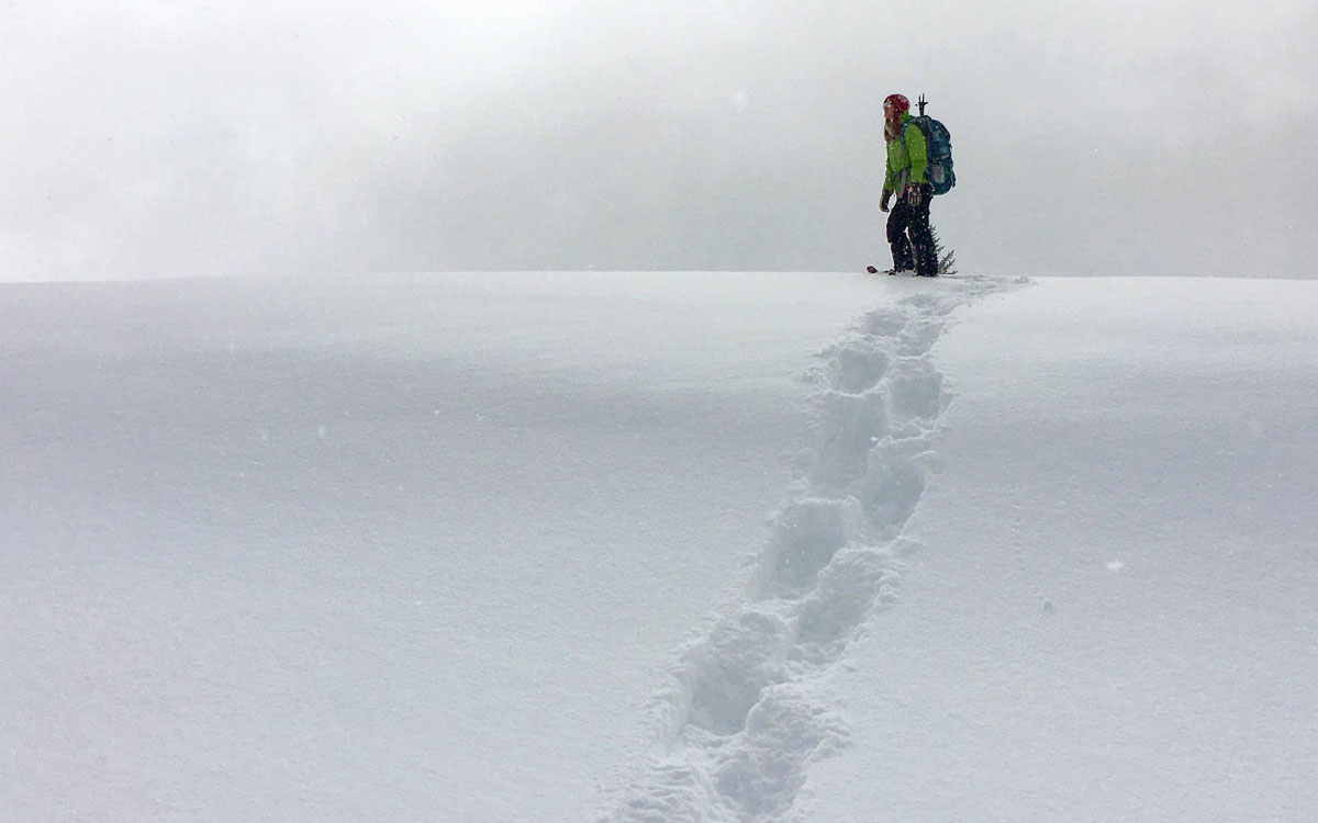 Winter Kanada Rocky Mountains Banff Sunshine Village Schneeschuhwandern