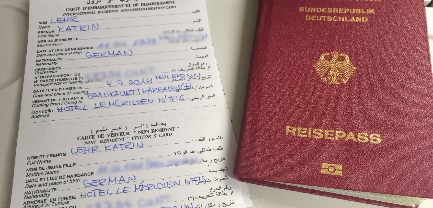 Dieses Einreiseformular für Marokko musst du im Flugzeug ausfüllen