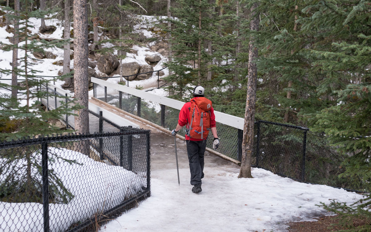 Winter Kanada Rocky Mountain Maligne Canyon Icewalk