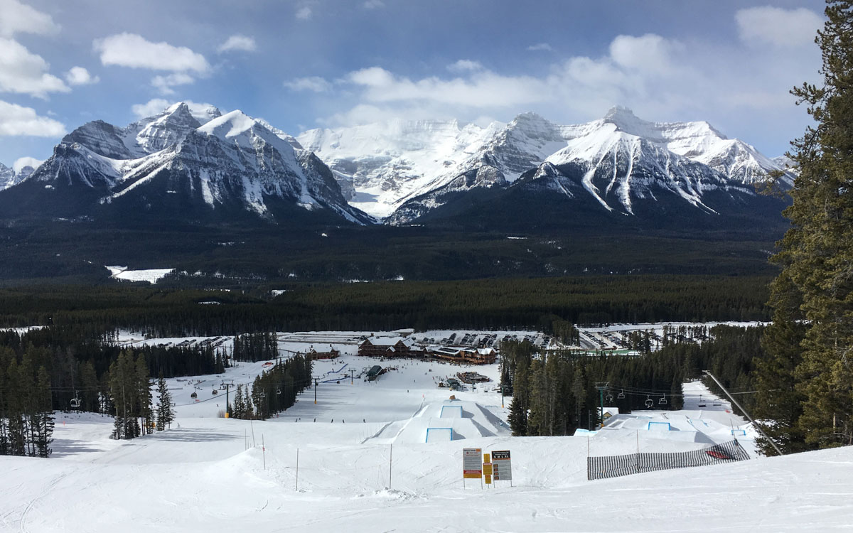 Skifahren Kanada Lake Louise Banff Skiresort