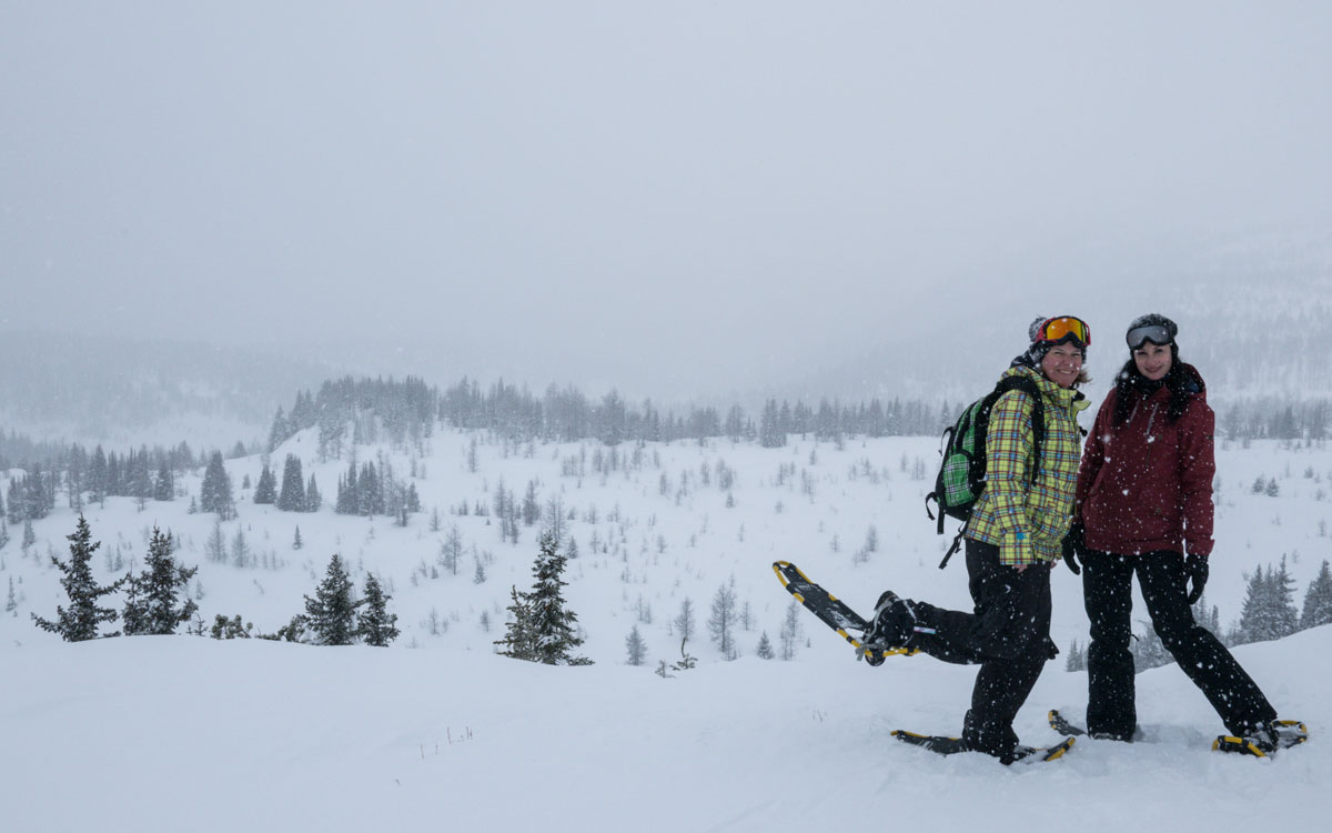 Winter Kanada Rocky Mountains Schneeschuhwandern Banff