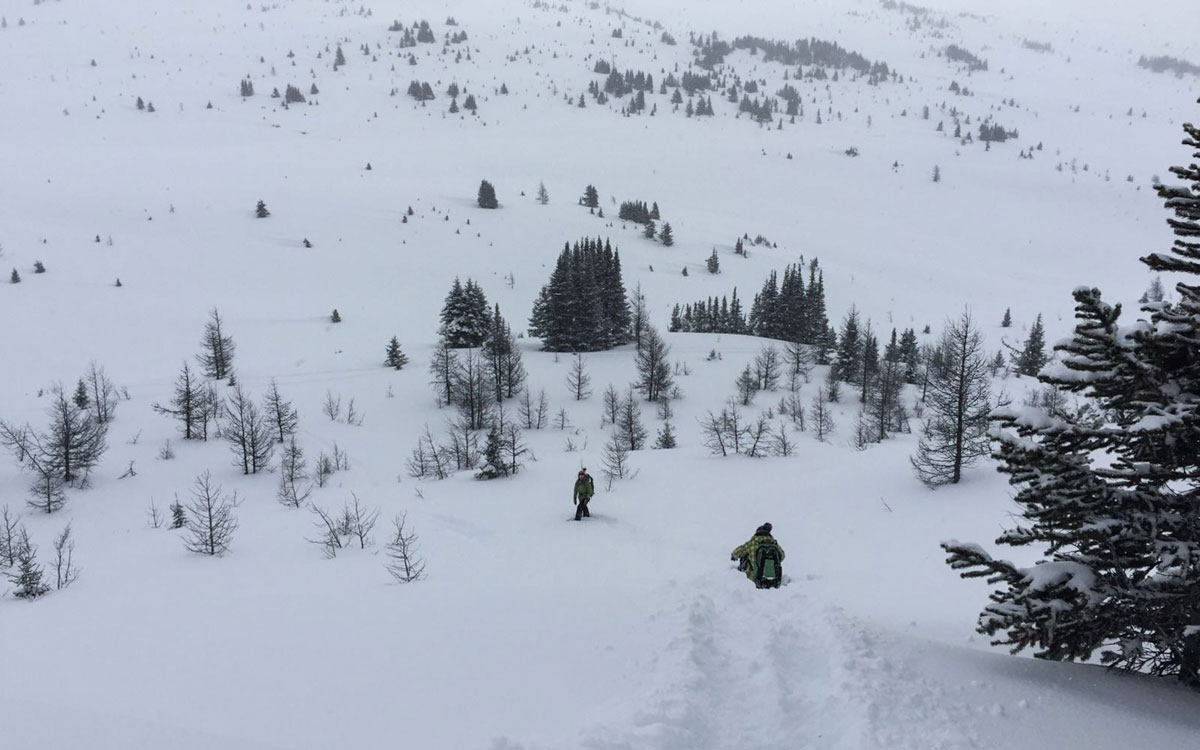 Winter Kanada Rocky Mountains Schneeschunwanderung Banff Winter