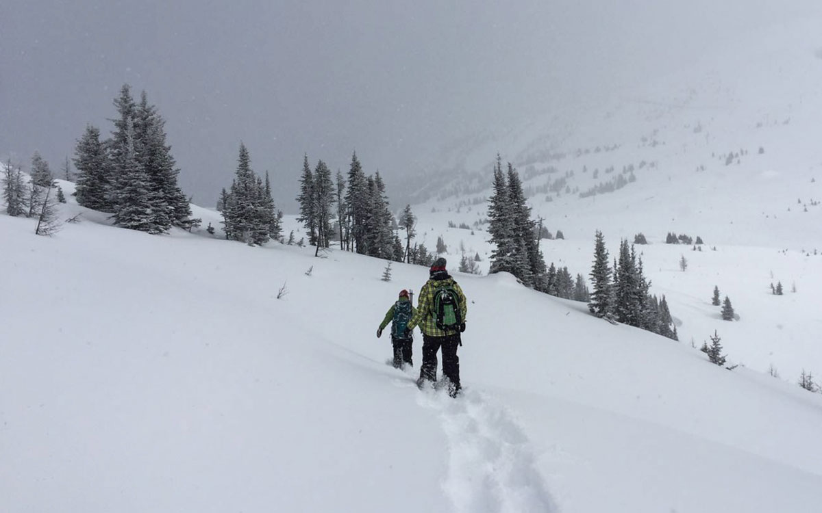 Winter Kanada Rocky Mountains Schneeschuhwanderungb