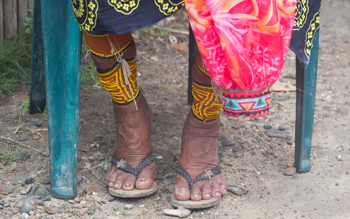 Kuna Yala Indianer Carti Fussschmuck