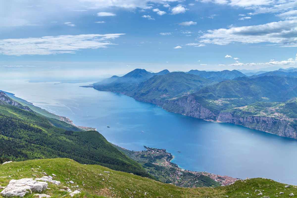 Gardasee Tipps Garda Trentino Blick vom Monte Baldo (Gardasee Italien)