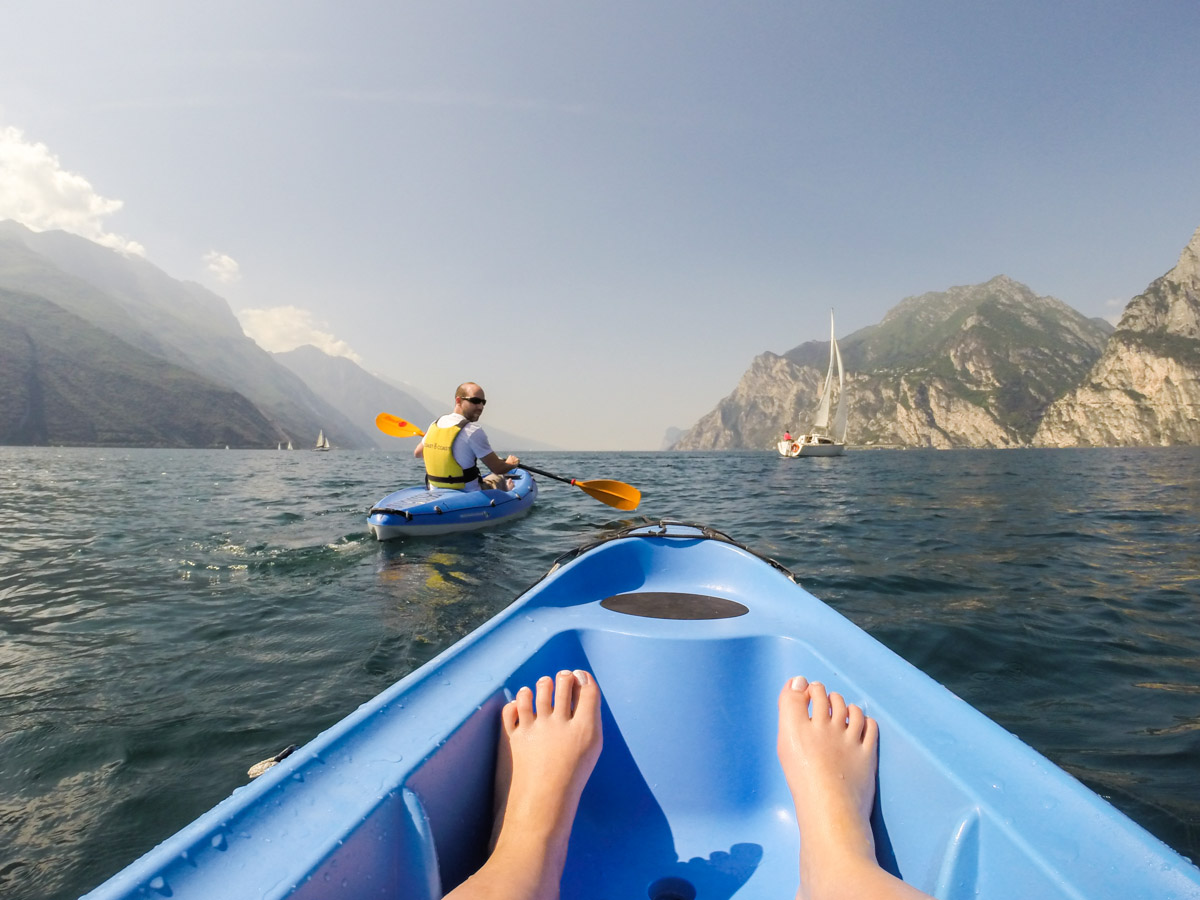 Gardasee Tipps Garda Trentino Kajaktour auf dem Gardasee