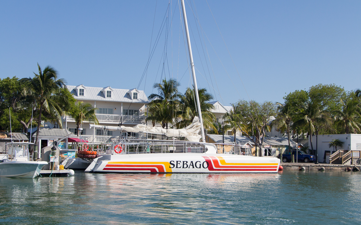key-west-sebago-sundowner-tour-katamaran