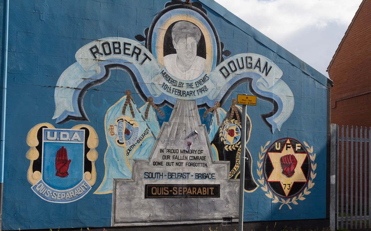 Belfast Nordirland Konflikt Streetart Loyalists