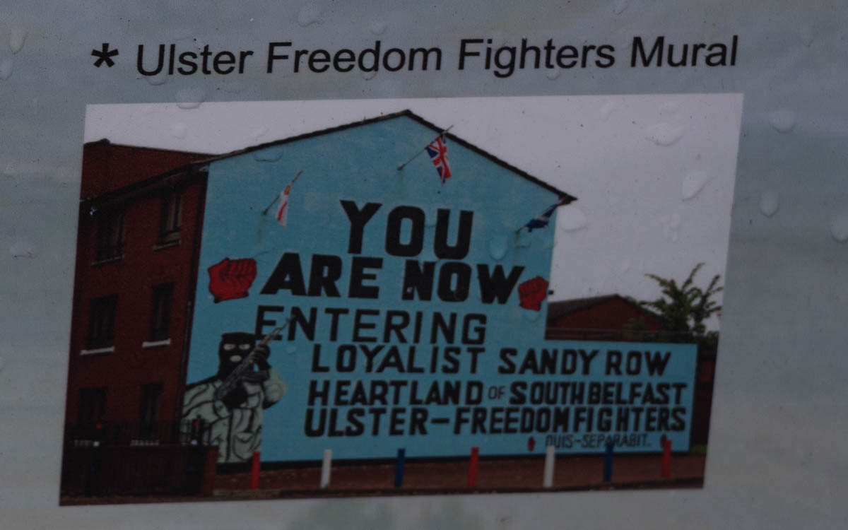 Belfast Ulster Freedom Fighters Mural Sandy Row