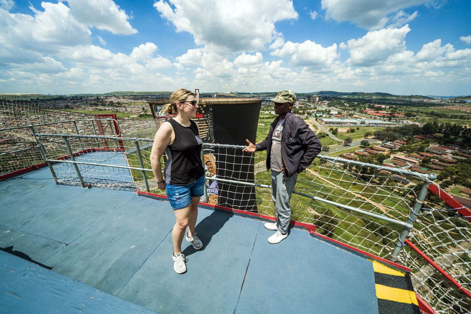On top - Orlando Towers in Soweto