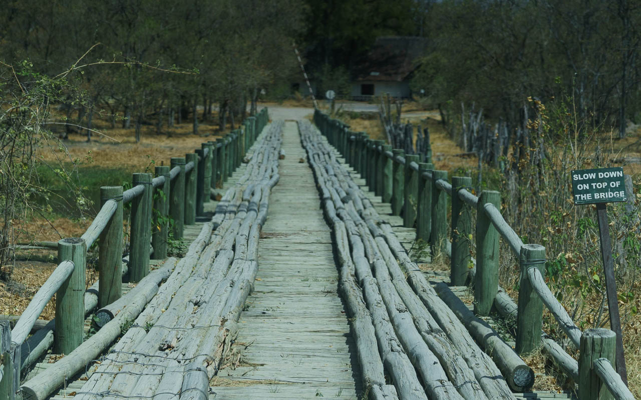 Autofahren Botswana Moremi 1st Bridge