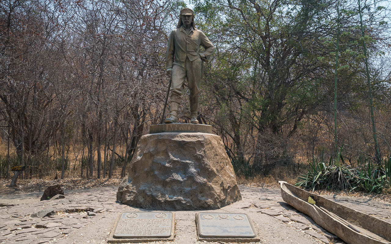 Victoria Falls Livingstones Denkmal